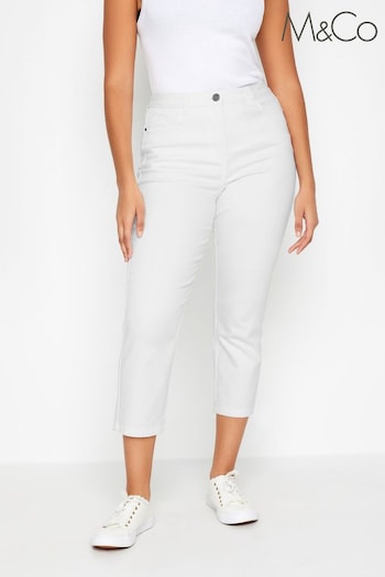 M&Co White Cropped Jeans (N26801) | £29