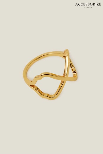 Accessorize 14ct Gold Plated Mosaic Ring (N26819) | £16