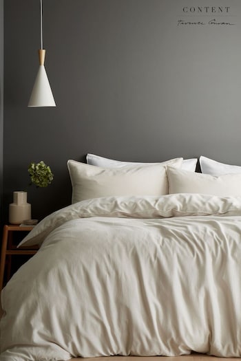 Content by Terence Conran Natural Relaxed Cotton Linen Duvet Cover Set (N26834) | £60 - £90
