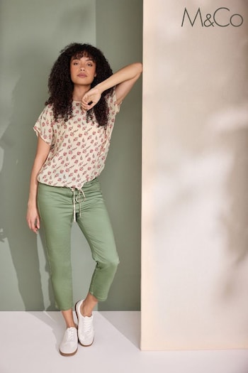 M&Co Green Cropped Jeans (N26849) | £29