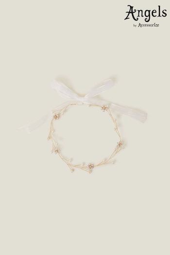 Angels By Accessorize Natural Girls Flower Garland (N26860) | £10