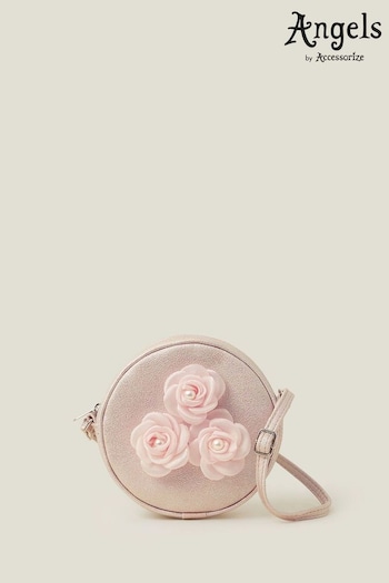 Angels By Accessorize Girls Pink Round Flower Bag (N26925) | £13