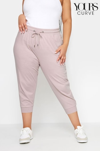 Yours Curve Pink Cropped Joggers (N26990) | £20