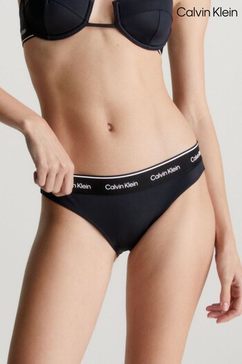 Calvin pecas Klein Slogan Waistband Black Bikini (N27001) | £45