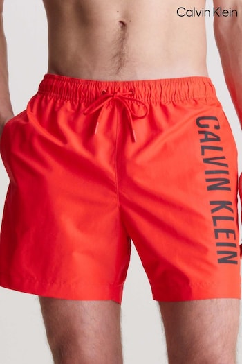 Calvin Klein Slogan Swim Shorts short-sleeve (N27040) | £60