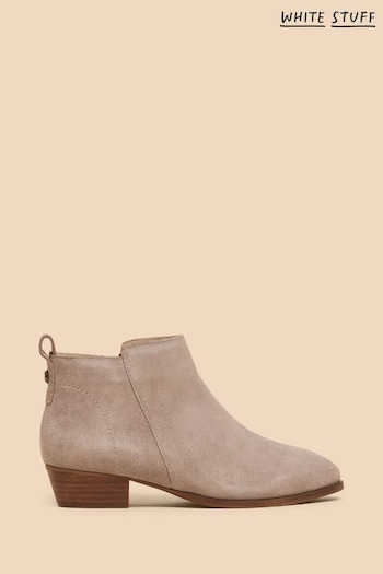 White Stuff Cream Willow Suede Ankle Boots (N27073) | £75