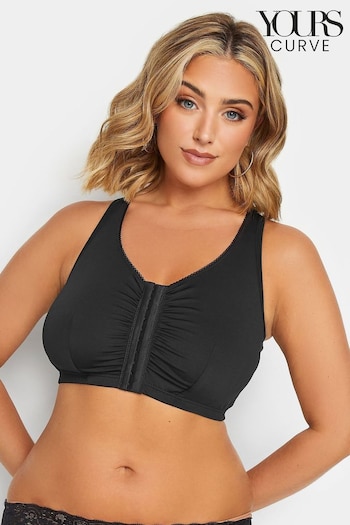 Yours Curve Black Front Fastening Bra (N27144) | £20
