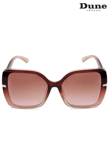 Dune London Pink Oversized Galaxy Overlay Lens Sunglasses (N27169) | £45