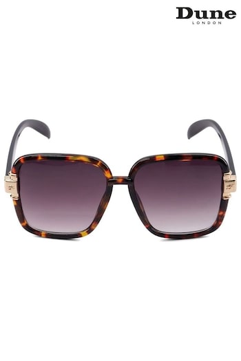 Dune London Animal Gabby Oversized Retro Square Frame Sunglasses (N27197) | £45