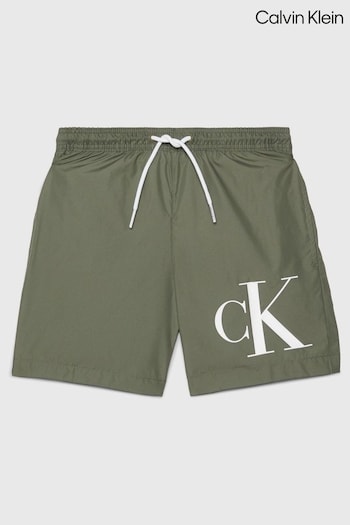 Calvin Pool Klein Medium Drawstring-Graphic Shorts (N27227) | £45