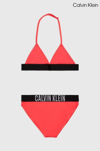 Calvin yw0yw00337 Klein Red Triangle Bikini Set (N27234) | £50