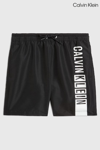 Calvin flops Klein Medium Drawstring Black Swim Shorts (N27257) | £50