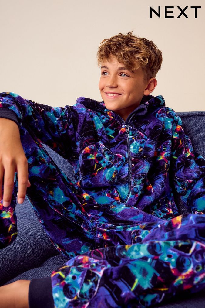 Boys button up pyjamas shop