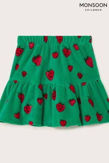 Monsoon Strawberry Velour Skirt (N27343) | £20 - £24