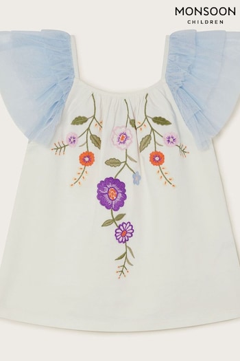 Monsoon Embroidered Floral Top (N27423) | £18 - £22