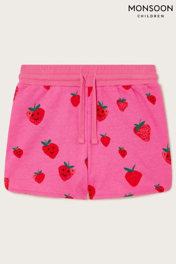 Monsoon Pink Sally Strawberry Shorts (N27429) | £16 - £20