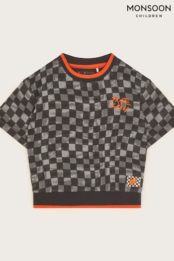 Monsoon Short Sleeve Checkerboard T-Shirt (N27457) | £20 - £24