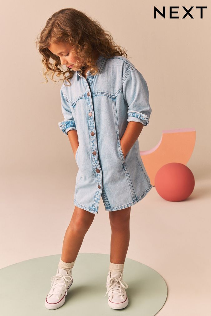 Buy Girls Denim Dresses Online Next UK