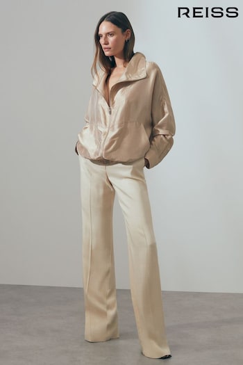Atelier Zip Through Jacket with Silk (N27576) | £395