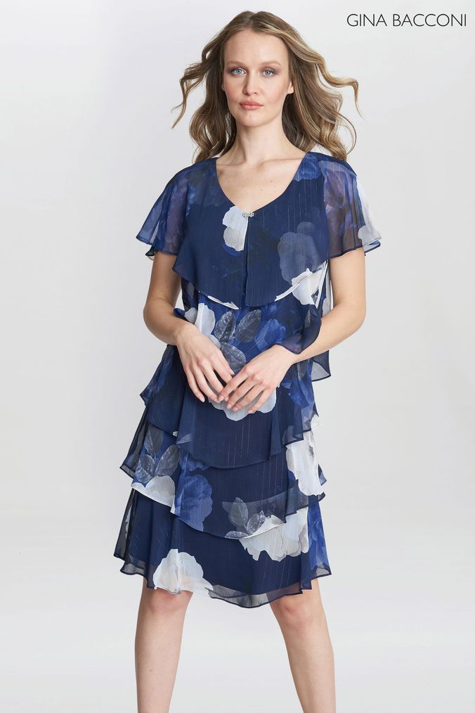 Gina Lapart Z Sup em ArvindShops Buy Women s Dresses Gina Bacconi French Connection Partywear Print Online