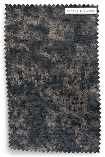 Camille Indigo Charcoal Grey Fabric Swatch (N27629) | £0