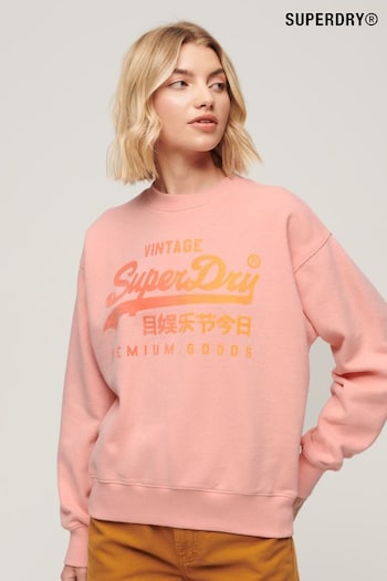 Superdry Pink Tonal Loose Sweatshirt (N27717) | £50