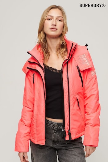 Superdry Pink Hooded Mountain Windbreaker Jacket (N27740) | £100
