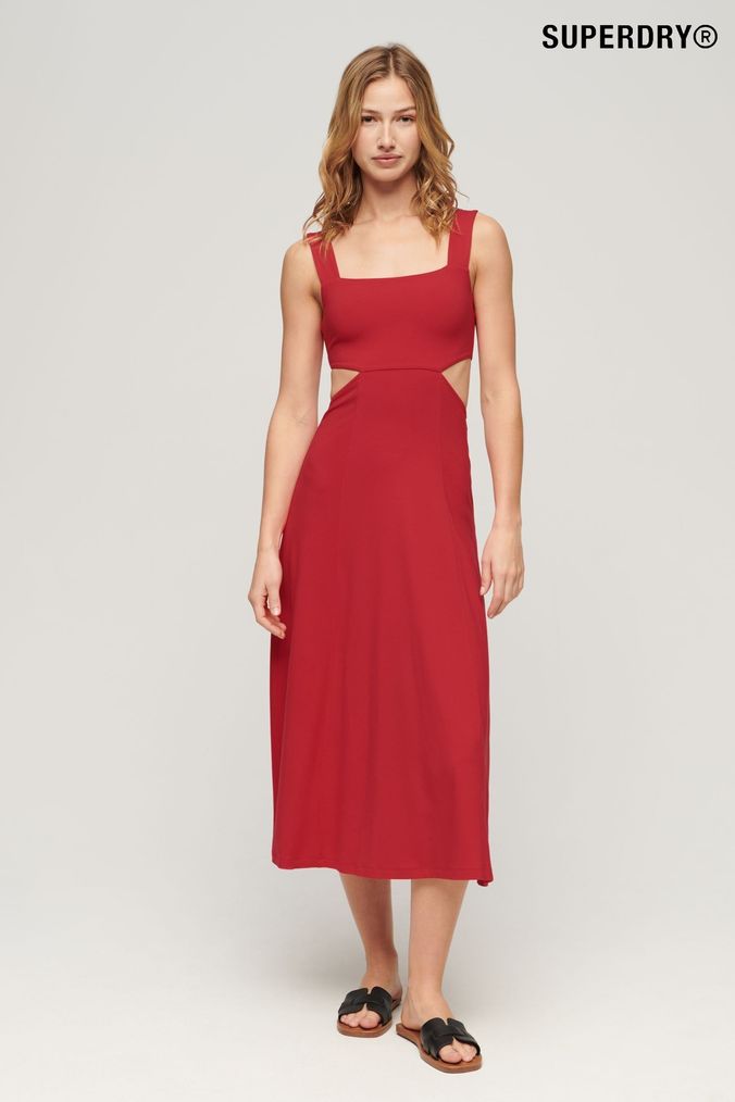 Superdry red dress new arrivals