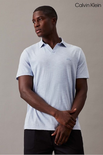 Calvin Klein V-Neck Open Collar Polo Shirt (N27860) | £90