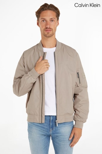 Calvin Klein Nylon Bomber Brown Jacket (N27865) | £180