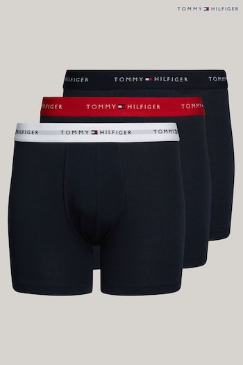 Tommy Hilfiger Blue Boxer Briefs 3 Pack (N27945) | £36