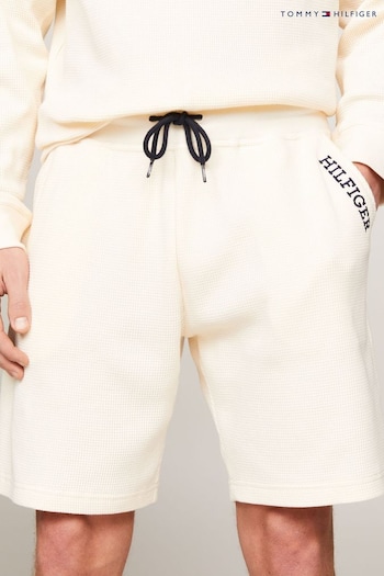 Tommy Hilfiger Cream Lounge Mesh Shorts (N27963) | £55