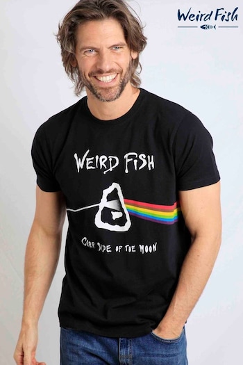 Weird Fish Carp Side Organic Artist Black T-Shirt (N28021) | £25