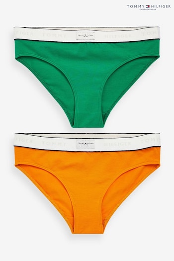 Tommy Hilfiger Green Bikini Briefs 2 Pack (N28040) | £23