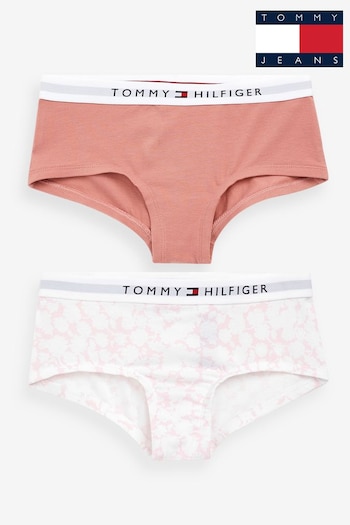 Tommy Hilfiger Pink Shorty Briefs 2 Pack (N28043) | £25
