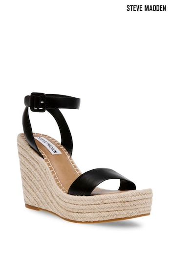 Steve Madden Gold Leather Upstage Wedge Sandals (N28289) | £120