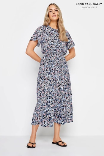 Long Tall Sally Blue Woven T-Shirt Dress (N28290) | £34