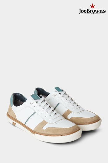 Joe Browns White Classic Leather Trainers (N28329) | £65