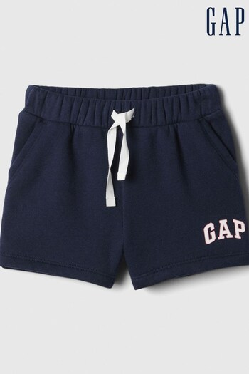 Gap Blue Logo Graphic Pull On Baby Shorts (Newborn-5yrs) (N28380) | £10