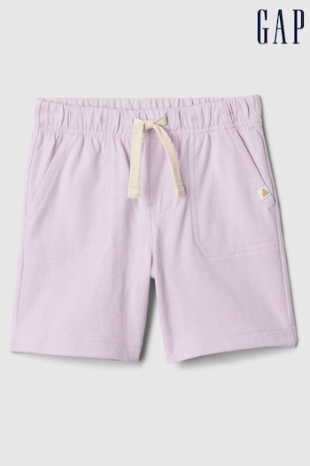 Gap Purple Brannan Bear Pull On Wash Shorts (Newborn-5yrs) (N28404) | £6
