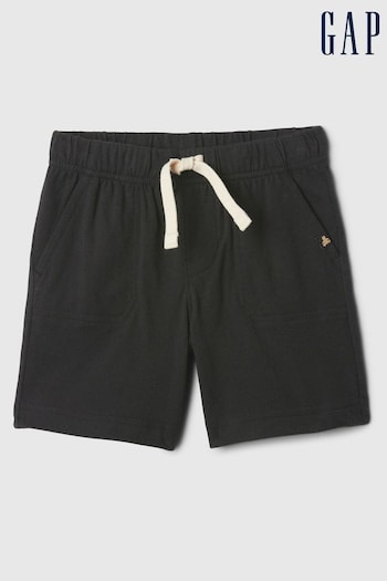 Gap Black Brannan Bear Pull On Shorts faded (Newborn-5yrs) (N28410) | £6