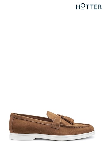 Hotter Brown River Slip-On Shoes (N28487) | £79