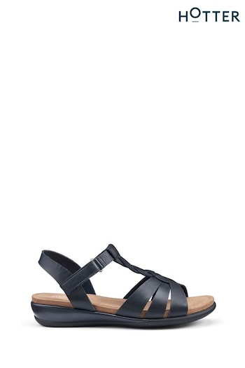 Hotter Blue Regular Fit Valencia Touch Fastening Sandals (N28510) | £69