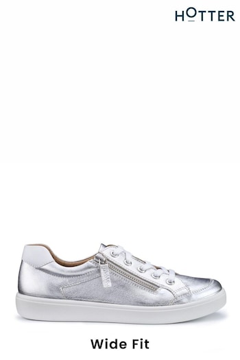 Hotter Silver Chase II Lace-Up / Zip Extra Wide Trainers (N28511) | £89