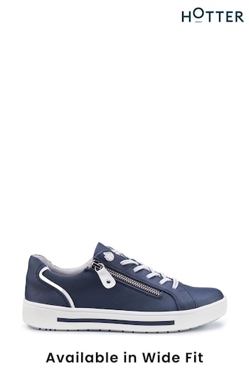 Hotter Blue Leo Lace Up / Zip Trainers (N28523) | £69