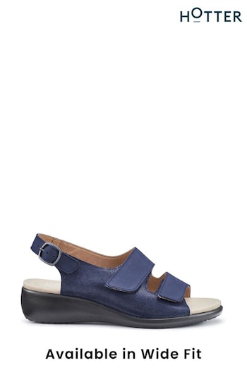 Hotter Blue Easy II Touch Fastening Buckle Sandals (N28542) | £89