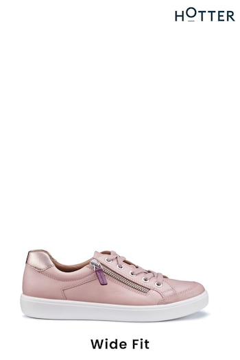 Hotter Pink Chase II Lace up / Zip Wide Fit Trainers (N28553) | £89