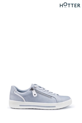 Hotter Blue Leo Lace-Up/Zip Wide Fit Fit Shoes (N28587) | £69