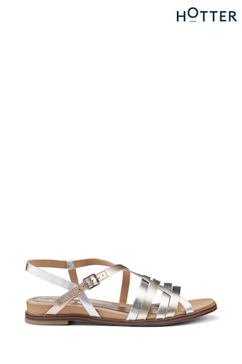 Hotter Silver Sienna Buckle Sandals (N28600) | £79
