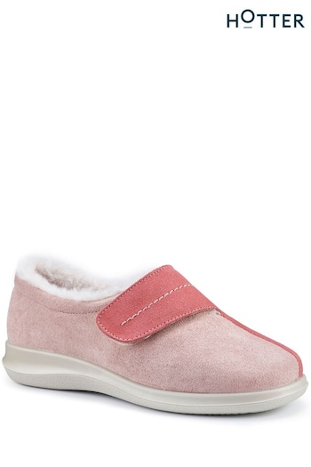 Hotter Pink Wrap Touch Fastening Slippers (N28603) | £59